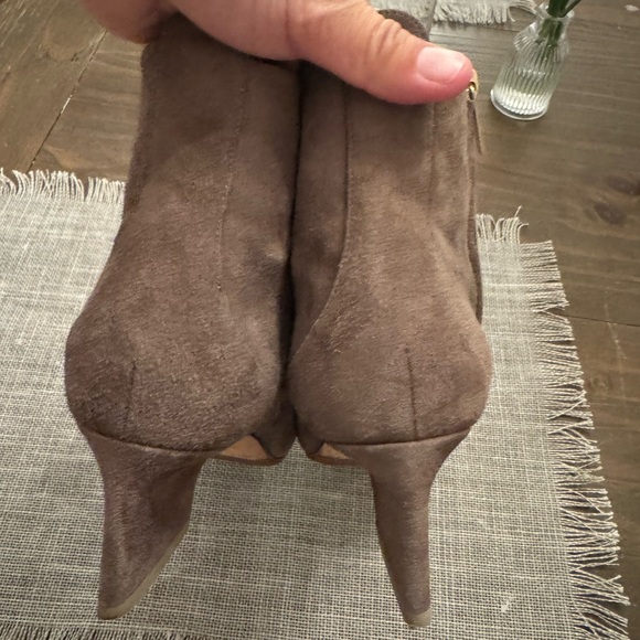 Jimmy Choo Taupe Mink Suede Boots - Picture 12 of 13